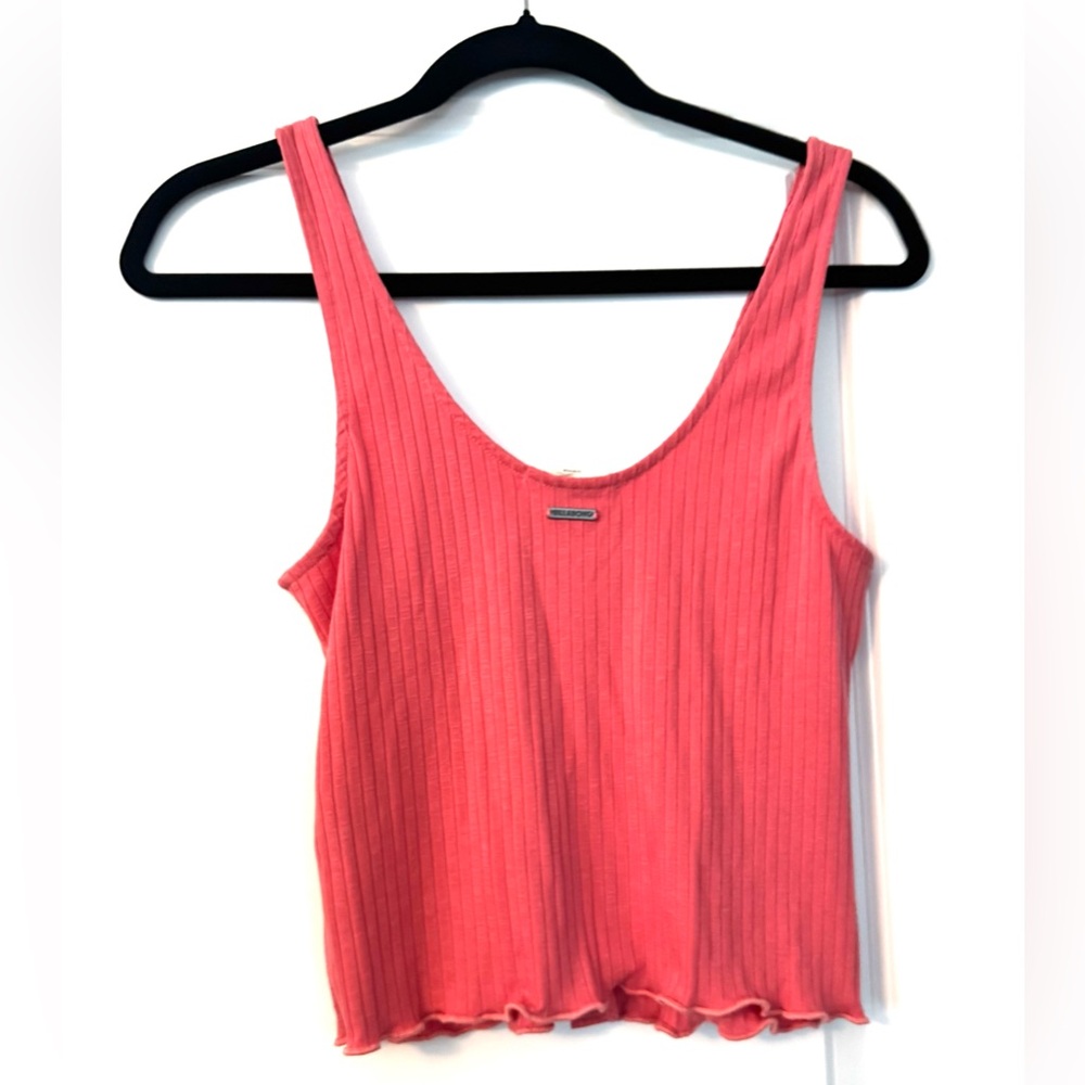 Billabong Find A Way - Rib Knit Crop Buttoned Tank Top - Picture 4 of 6